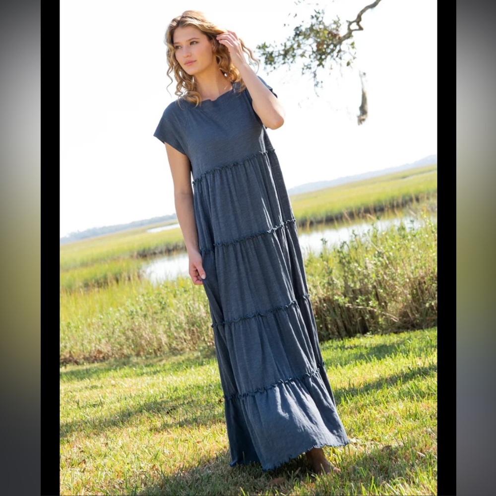 Natural Life Indigo Berkley Knit Maxi Dress